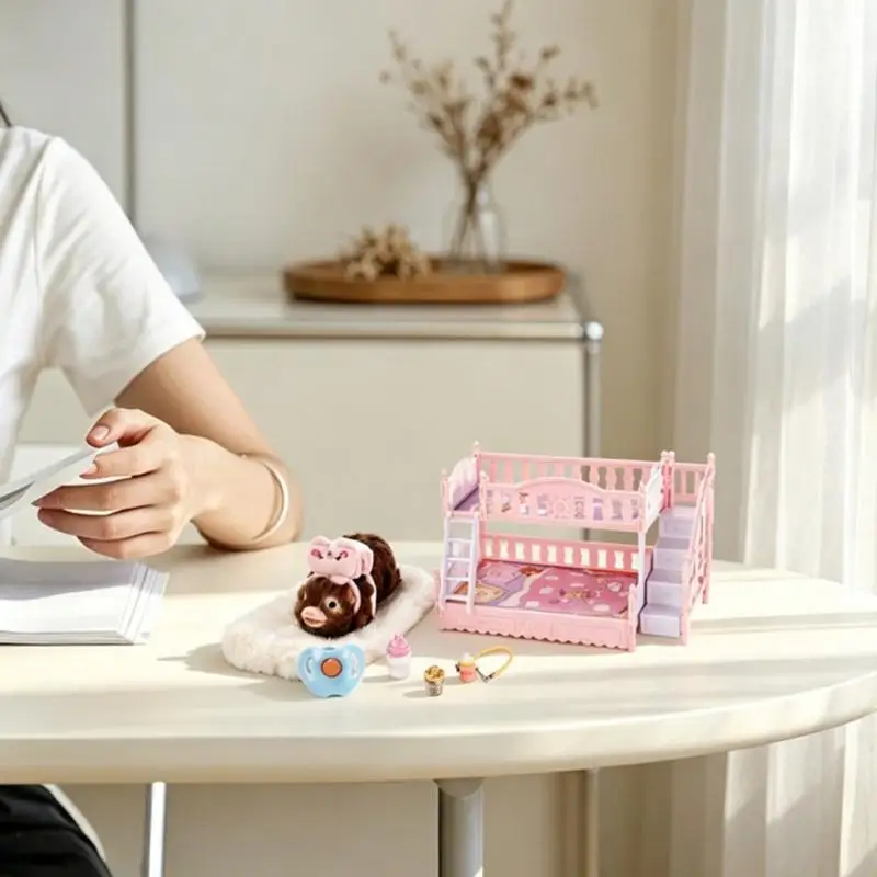 soft-rubber-curly-hair-pig-toy-with-double-bed-realistic-toy-pig-for-kids-stress-relief-collectible-decoration