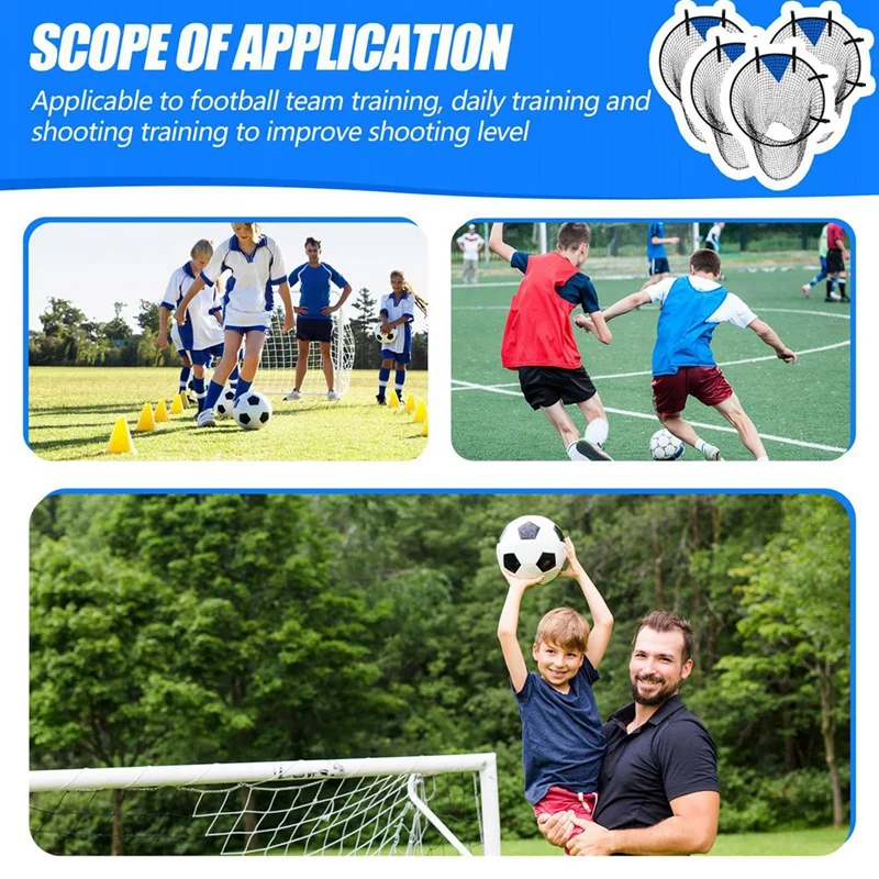 Voetbaldoelen voor doeltraining - Voetbaltraining Doel Opvouwbaar doelnet Duurzaam ontwerp Duurzaam Gemakkelijk te installeren Gemakkelijk te gebruiken