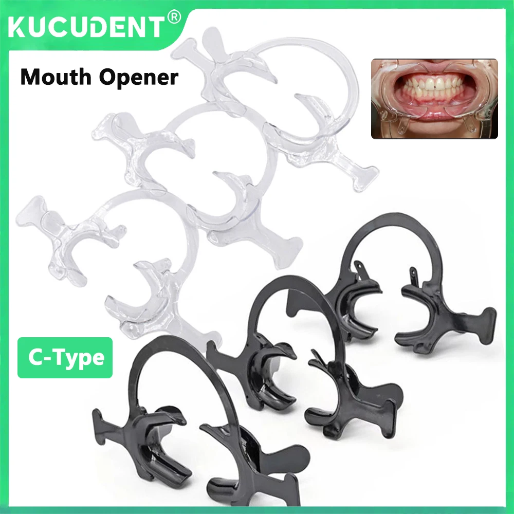 1 Pc ทันตกรรมจัดฟันเปิดปาก C ประเภทโปร่งใสฟัน Intraoral Lip Cheek Retractor พร้อมจับทันตกรรม Lab เครื่องมือ