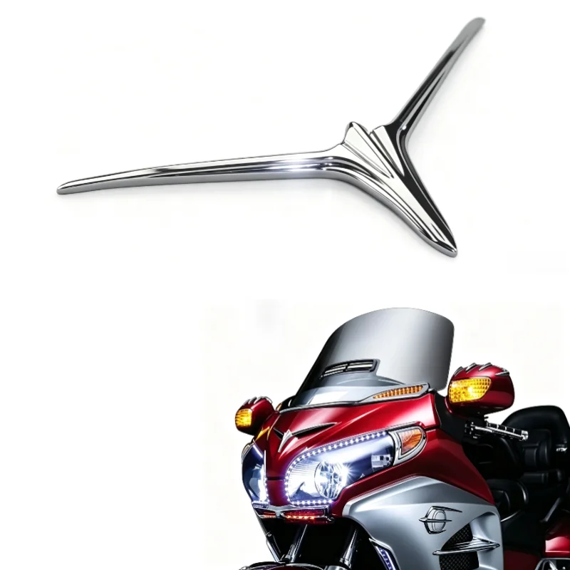 Motorcycle Front Hood Cover Front Fender Trim Cover Chrome Front Fork Hood For Honda Goldwing GL1800 2012-2017 F6B 2013-2017