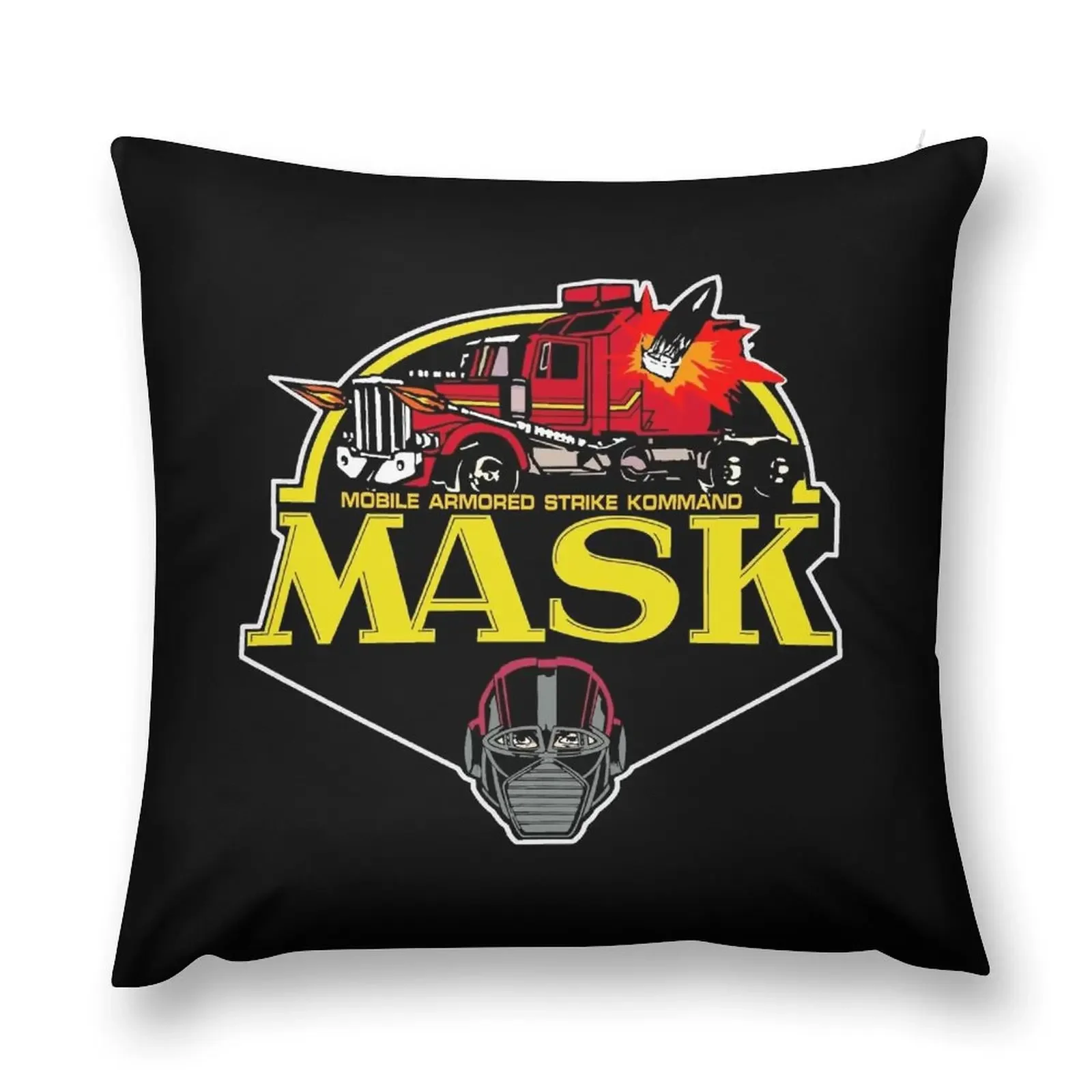 MASK Mobile Armored Strike Kommand Retro 80's Cartoon Throw Pillow Plaid Sofa Sofas Covers Christmas Pillows pillow