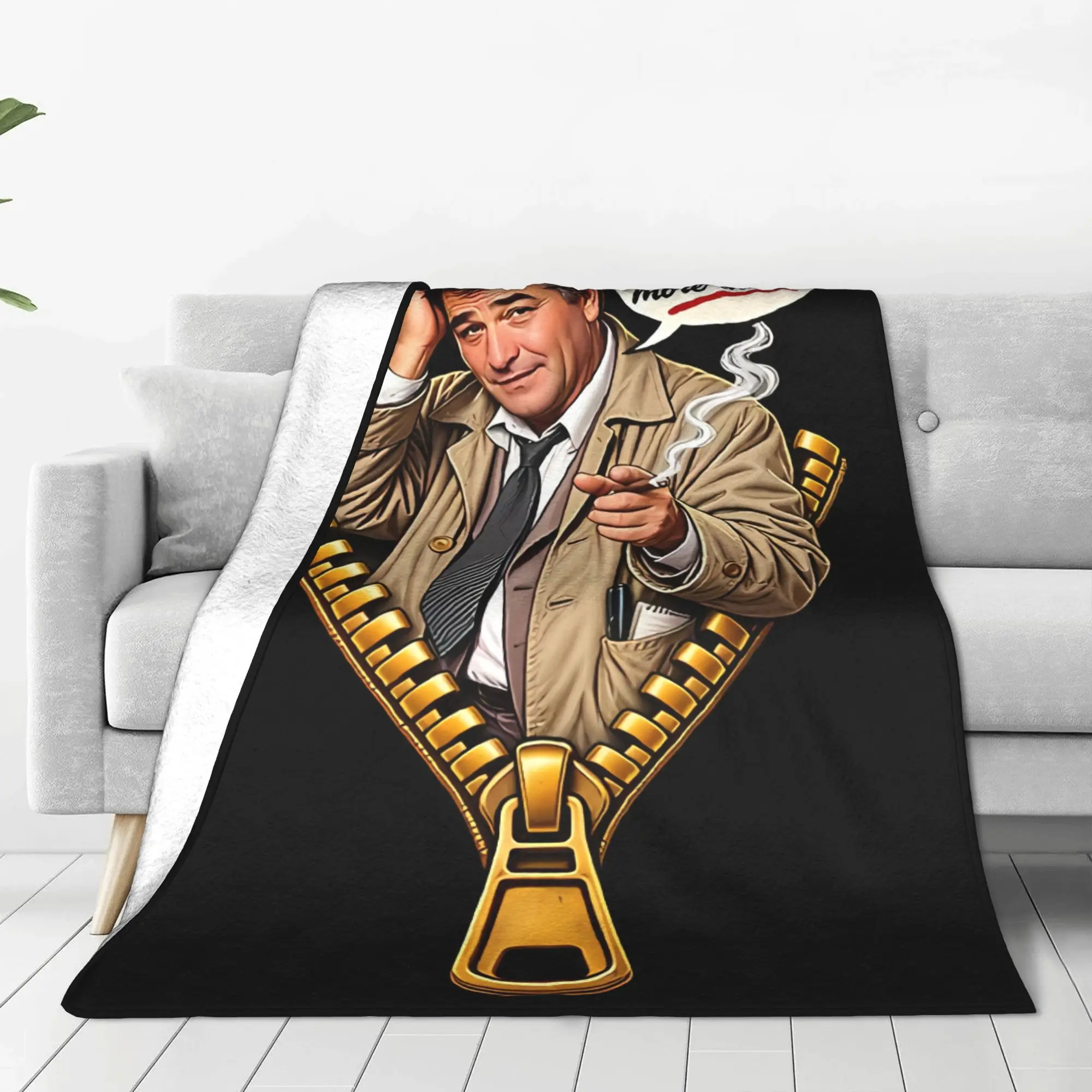 1PC Unzip Your Inner Columbo Home Room Decorations Winter Blankets For Adults Bedding Home Interior Sofa Knee