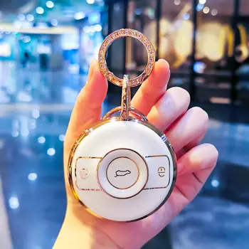 Pouzdro na dálkové ovládání od auta z TPU, ochranné pouzdro, skořepina, pro Mercedes Benz SMART Fortwo 1 BRABUS 1 SMART 2022 2023, příslušenství k klíčenkám 10 nejlepší prodej Kryt klíče Smart Fortwo - №4