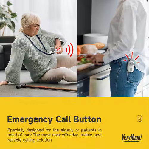 Caregiver Pager Wireless Nurse Call Buttons for Elderly Monitoring SOS Alert System Portable Alarm Call Bell for Nursing Home - Image 3