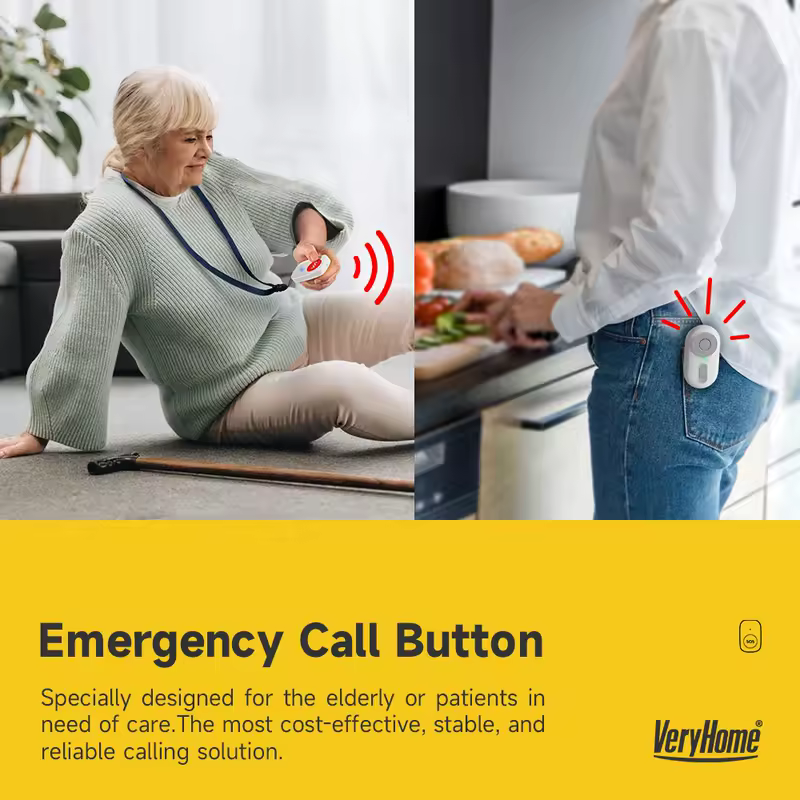 Caregiver Pager Wireless Nurse Call Buttons for Elderly Monitoring SOS Alert System Portable Alarm Call Bell for Nursing Home - Image 3
