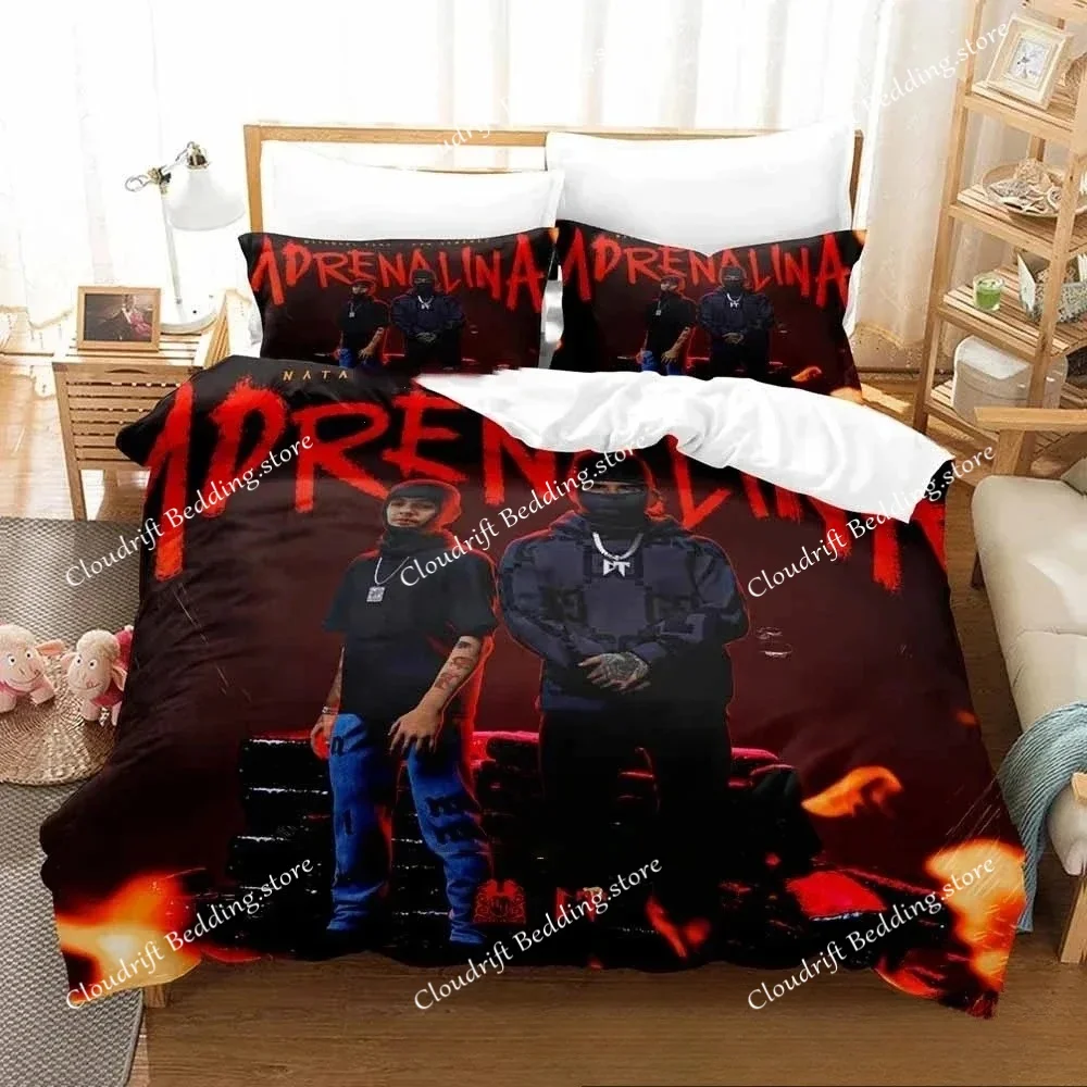 3D Print Natanael Cano Rapper Bedding Set Duvet Cover Bed Set Quilt Cover Pillowcase Comforter king Queen Size Boys Adult