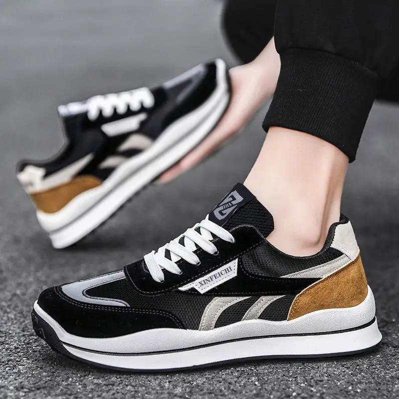 Popular Fashion Versatile Korean Style Sneakers Comfort and Casual Men\'s Running Shoes Breathable Mesh Shoes Shoes Men Sneakers