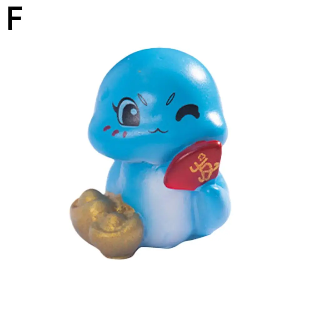 2025 Capodanno Del Serpente Ornamento Serpente Fortunato che attira la ricchezza Home Desktop Interni Figurine Accessori Decorazione Auto O5U2