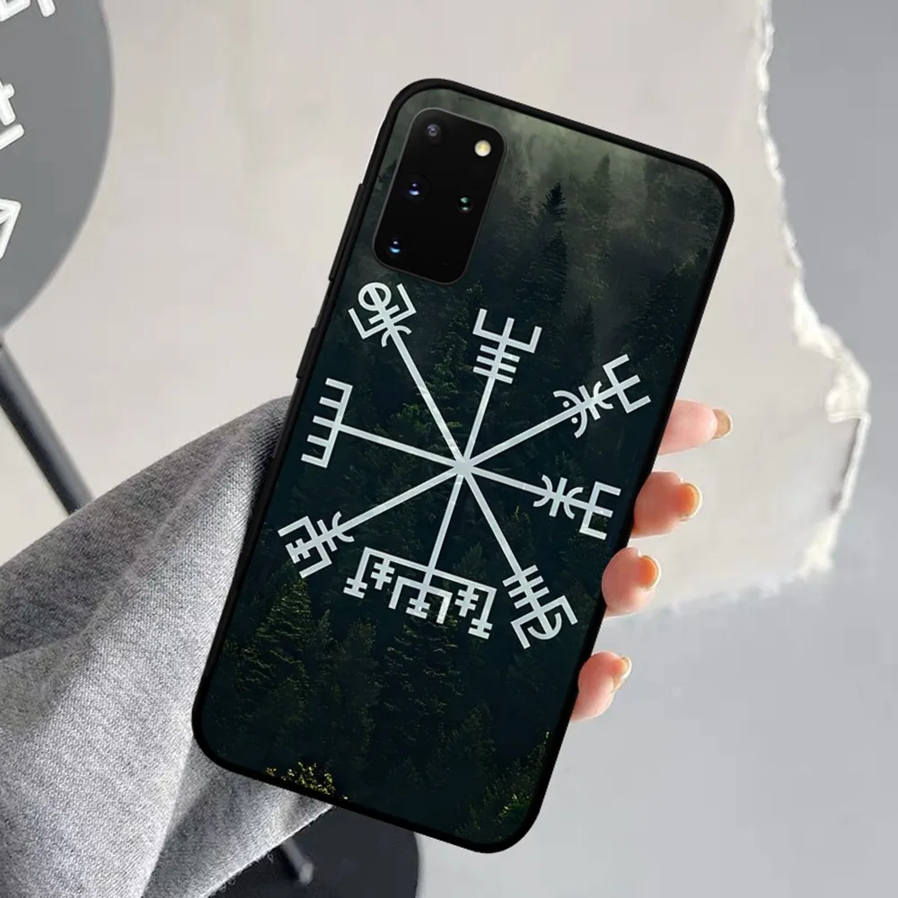 V-Viking Vegvisir Logo Phone Case For Samsung S 9 10 20 21 22 23 30 23plus Lite Ultra FE S10lite Fundas