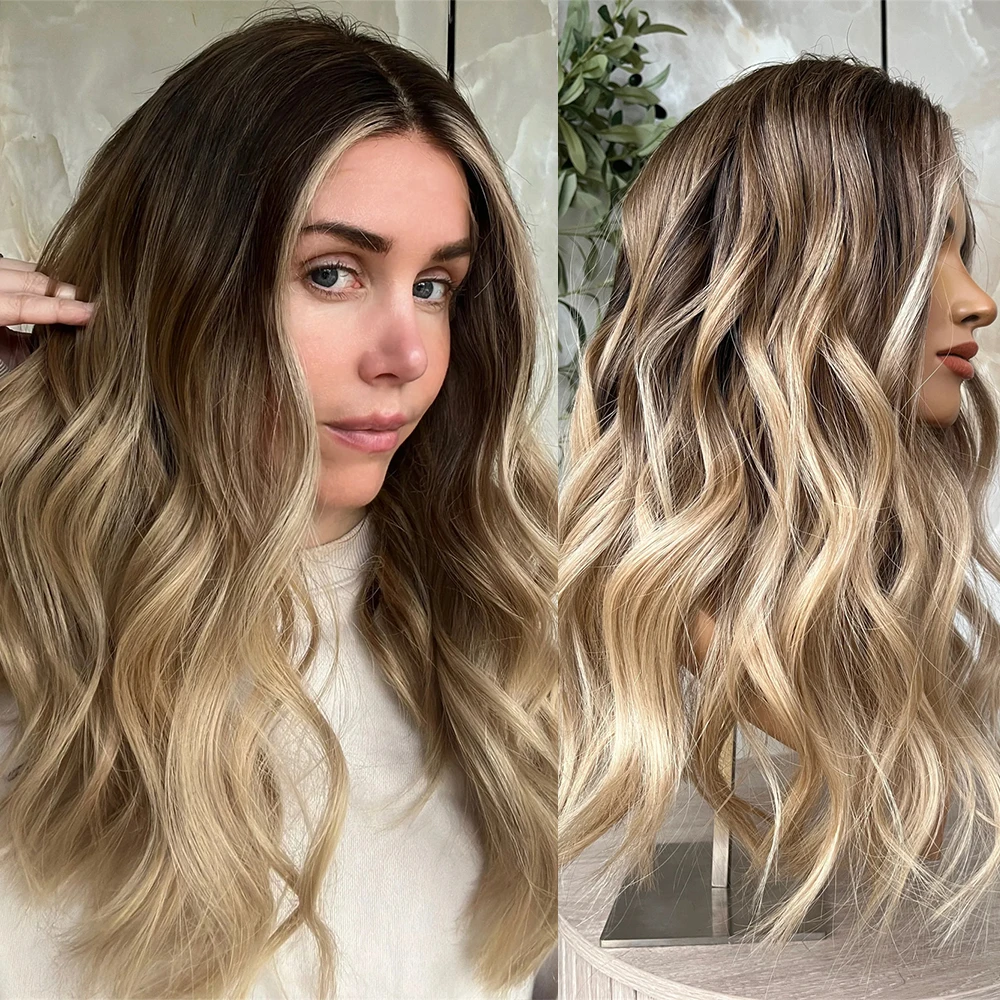 

Синтетический парик 13x4 с HD-кружевом и эффектом балаяж (медово-русый с коричневыми оттенками) для женщин, высокое качество, готов к носке, для повседневной носки, косплея и вечеринок