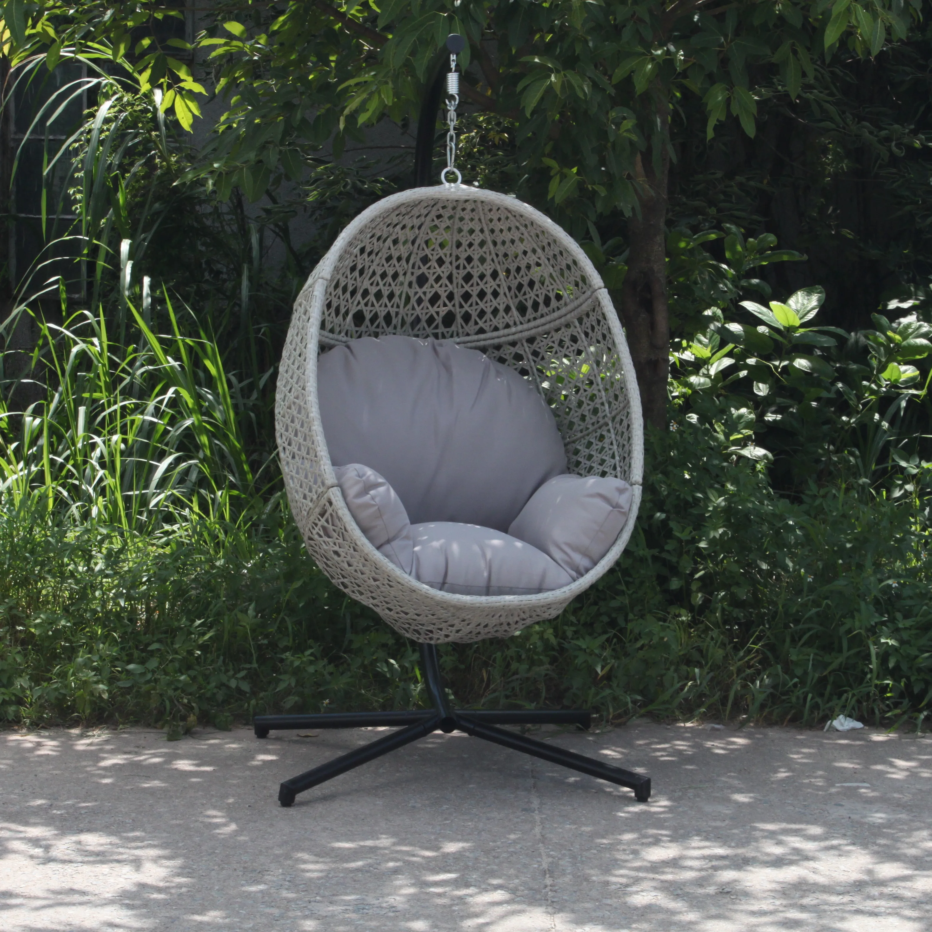 Outdoor Furniture Egg Chair - Kursi Gantung Rotan Luar Ruangan, Kursi