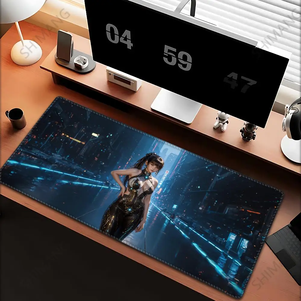 Mouse Pad Large rubber mouse pad with lock edge computer gamer HD Stellar Blade printing desk pad keyboard pad