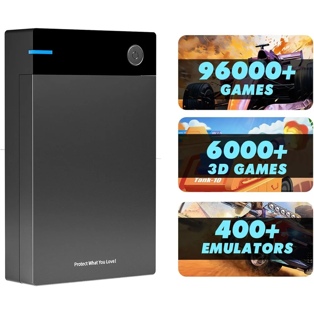 

Portable 12TB External Hard Drive with 96000+ Retro Games for PC Windows 7 to 11