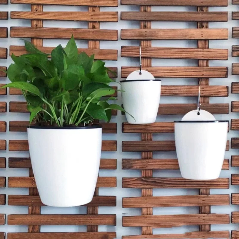 

Handing Flower Pot Automatic Water Absorption Pot With Cotton Thread Office Desktop Balcony Home Garden Decor Outdoor Potted