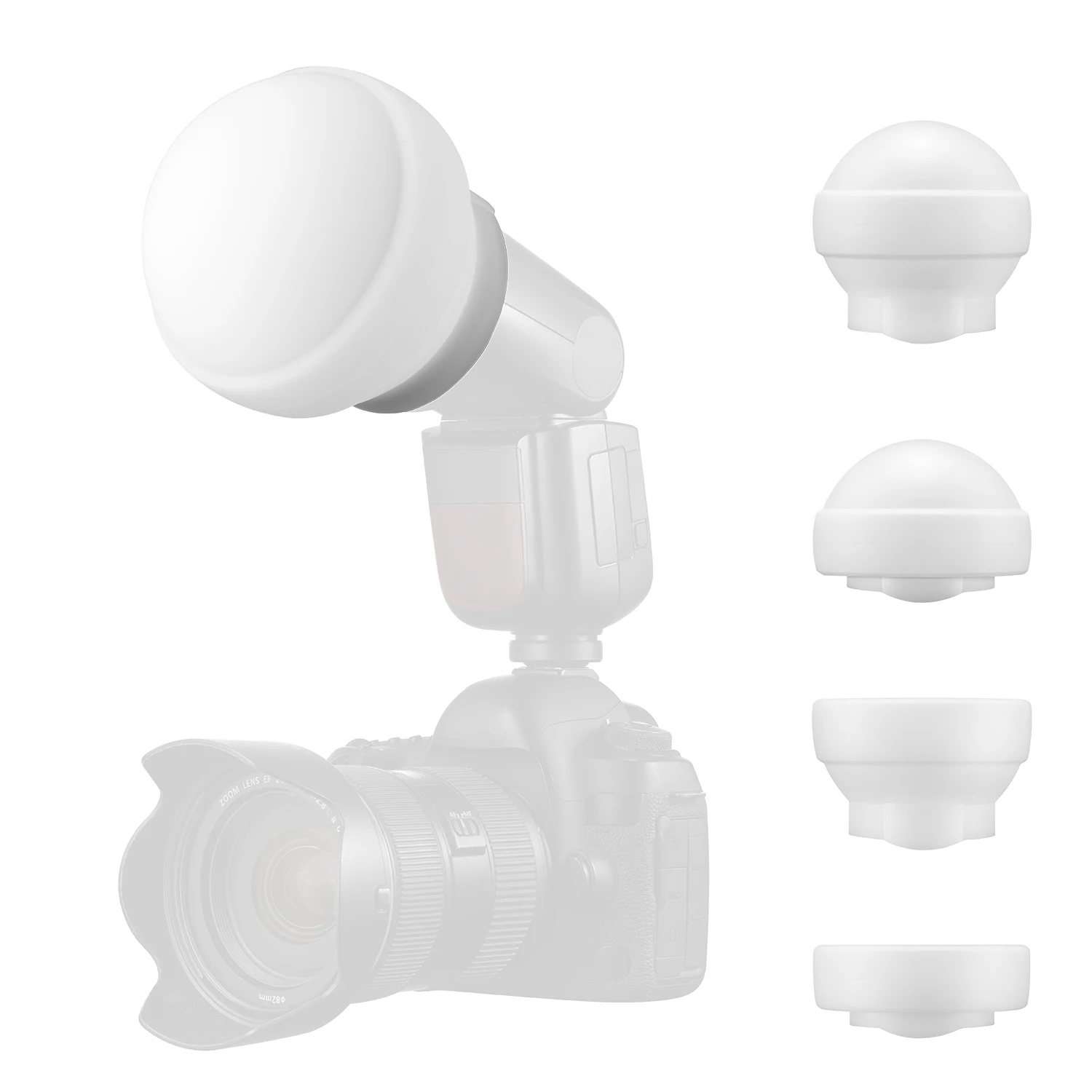 

GODOX AK-R22Collapsible Diffusion Dome Silicone Material for GODOX V1 AD100Pro H200R Round Flash Head