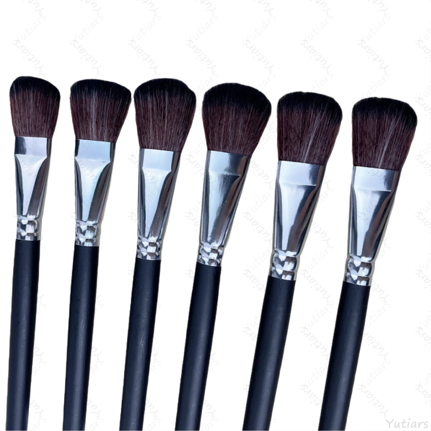 6Pcs Mop Paint Brushes Round Wash Brush Set for Watercolor Acrylic Gouache Painting Blending Art Supplies Artist Brush Kit