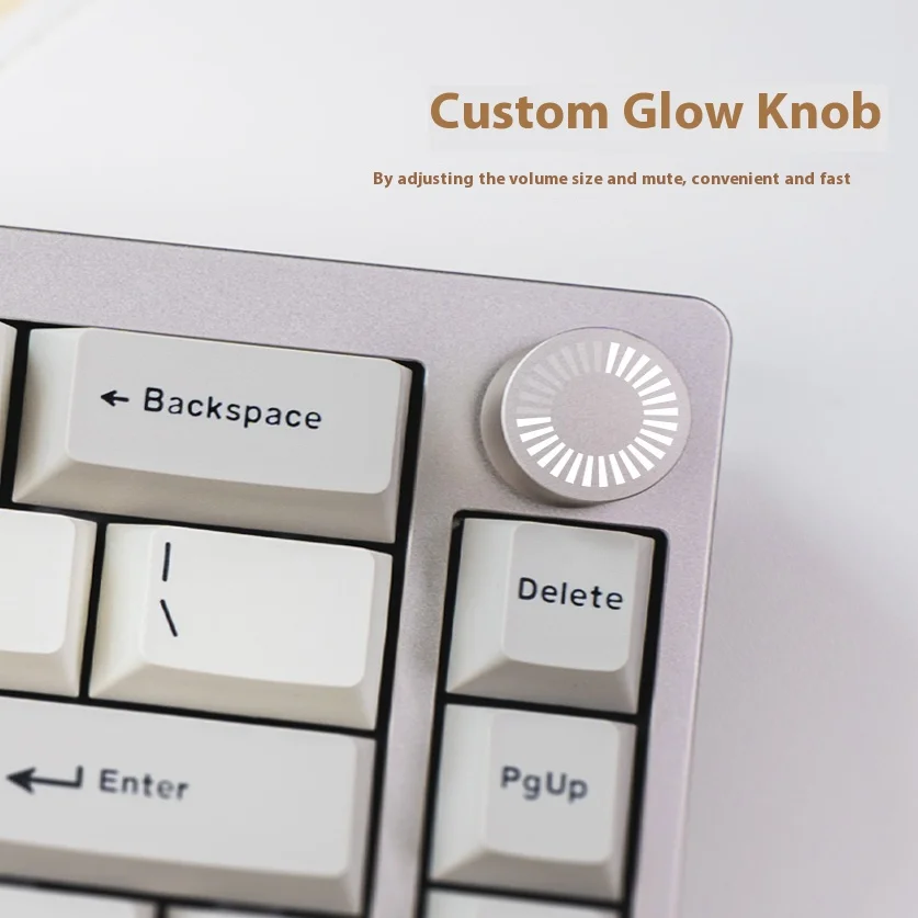 EPOMAKER P65 RGB Mechanical Keyboard with Knob Aluminum Case Gasket Game Customized Third-Party Gaming Keyboard Controller