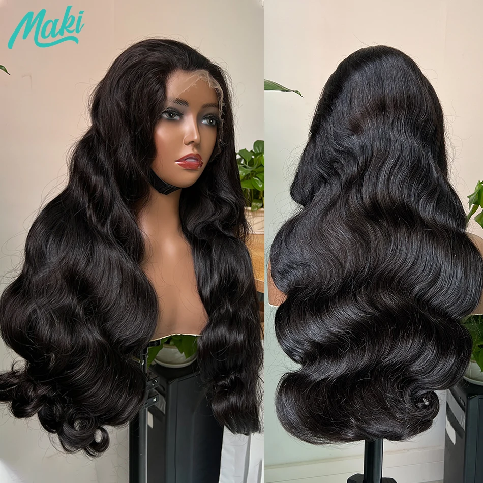 

Super Double Drawn Human Hair Wigs HD Lace Body Wave 13x4 Lace Frontal Wig 200 250% Density Vietnamese Raw Virgin Hair For Women