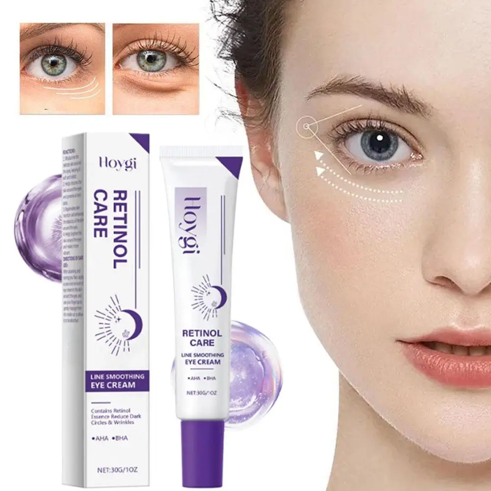 Retinol Eye Cream Precise Applicator Head Eye Cream Easy Even Application Retinol Eye Balm Portable Design For Delicate Skin