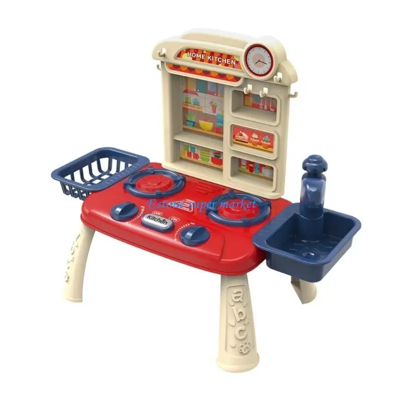 090B Thực tế nấu đồ chơi đồ chơi tương tác bếp đồ chơi đồ chơi giả vờ món quà cho trẻ