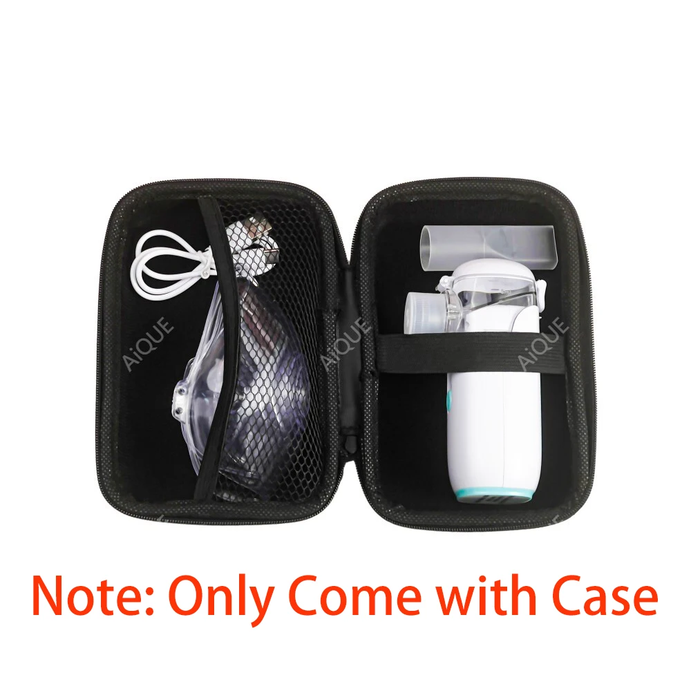 JUSTLANG Storage Case for Mesh Nebulizer Medical Handheld Humidifier Silent Inhaler Inhalator Atomizer Adult Child