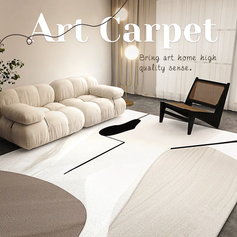 

Simple Art Living Room Carpet Home Decoration Sofa Coffee Table Floor Mat Bedroom Bedside Rug Homestay Large Area Carpets