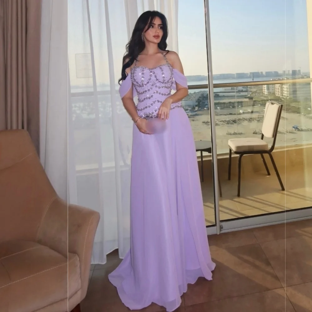 Customized Charming Formal Evening Dress Chiffon A-line Long Dresses Bespoke Occasion Prom Elegant Party Wedding Guest