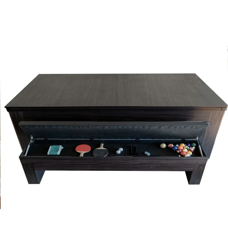 3 in 1 Pool&Billiard Table with Dining Top Table Tennis Entertainment Solid Wood Pool Tables 7ft 8ft 9ft
