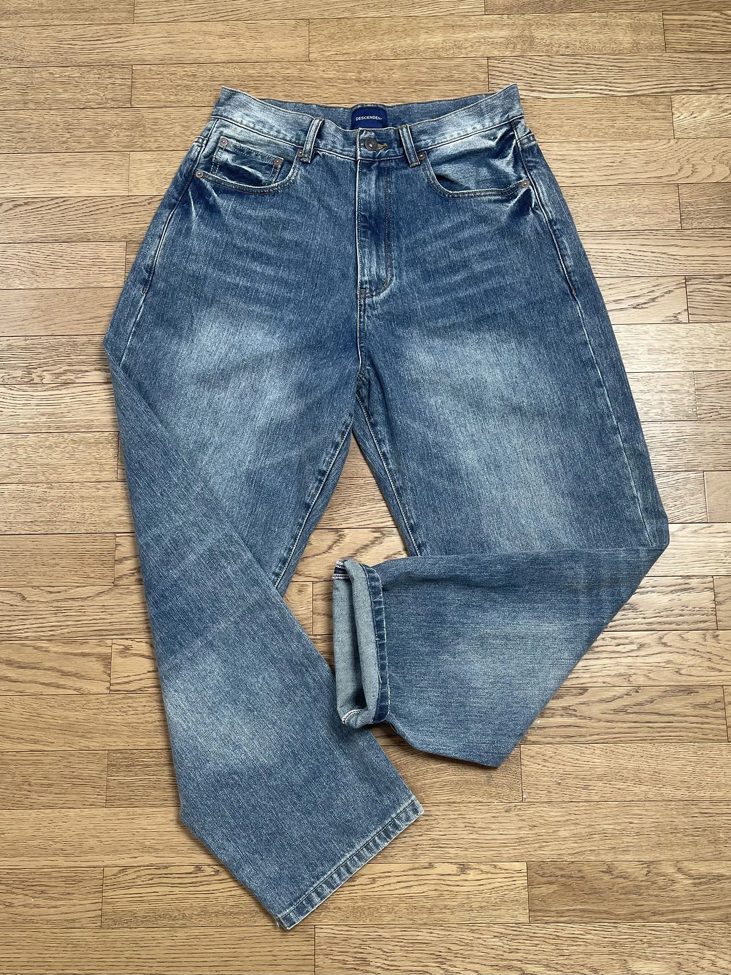 

Waed Original Color Men's Jeans Loose Fit Straight Leg Durable Denim Youthful Trendy y Long Trousers Casual Wear