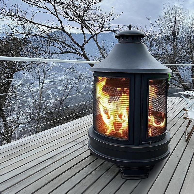 Roast stove Bonfire Household charcoal barbecue  Firewood fire Outdoor heating  Garden purple leaf stove Outdoor