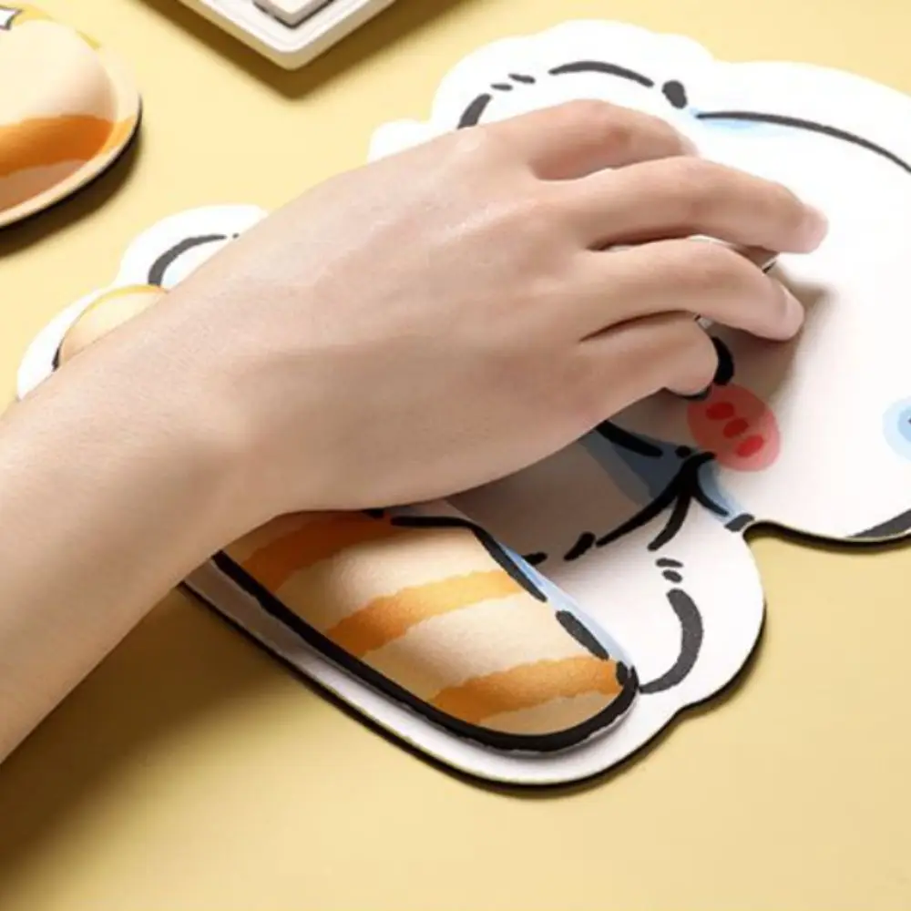 

Shy Dog Keyboard&Mouse Wrist Rest Smile Hand Support Cartoon Mouse Rest Pad Cute Comfortable Anime Animal Soft Pad Programmer