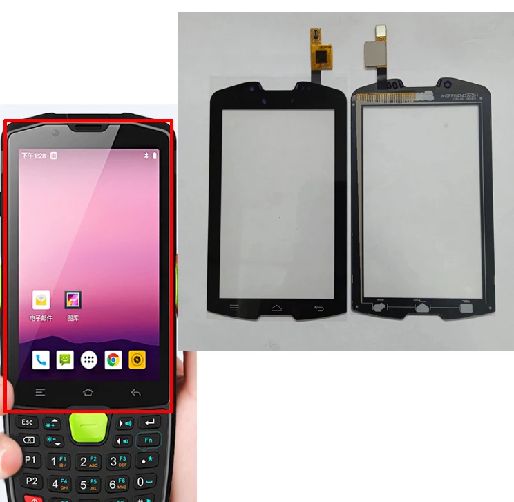 4Inch Cho Seuic AUTOID9 A9 Q9 Q9C Q9L Màn Hình Hiển Thị LCD Với Màn Hình Cảm Ứng Bảng Điều Khiển Bộ Số Hóa Thay Thế