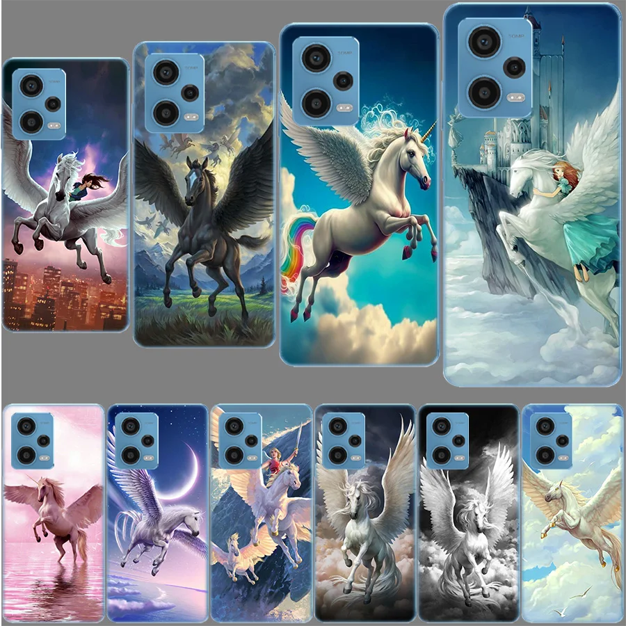 Frederik The Great Beauty Horse Case for Xiaomi Redmi Note 12 Pro 11 Pro Plus 11S 11T 11E 10 5G 10S 9S 9T 9 8T 8 7 TPU Clear Pho