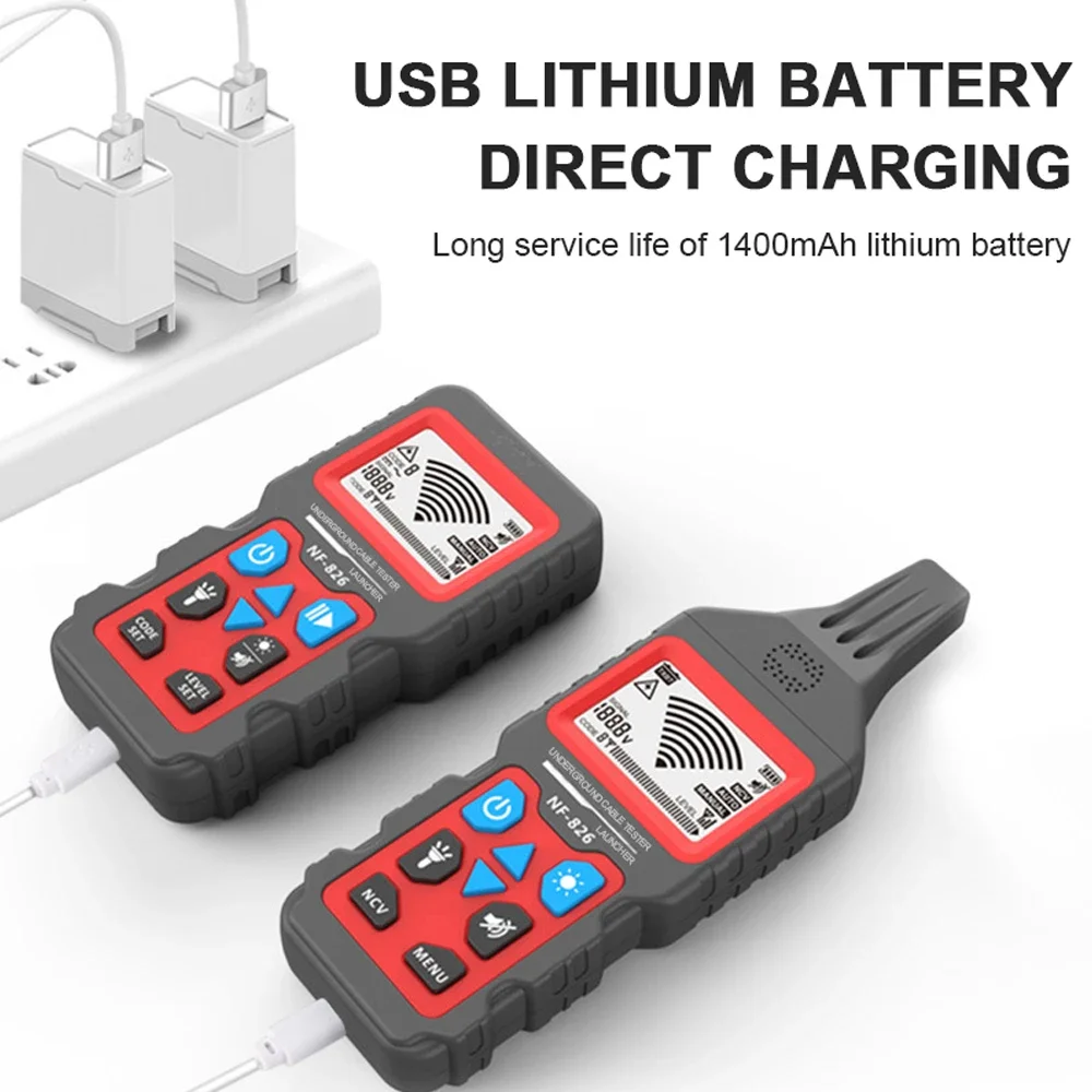 NOYAFA NF-826 Tester per cavi sotterranei Wire Tracker rileva la linea elettrica del cavo sotterraneo della parete conduttura di alimentazione