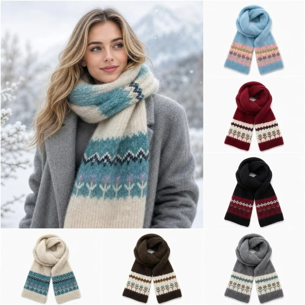 novo-cachecol-de-malha-jacquard-com-adornos-florais-protecao-termica-para-o-pescoco-aquecedor-de-pescoco-para-o-inverno-cachecol-de-outono-e-inverno