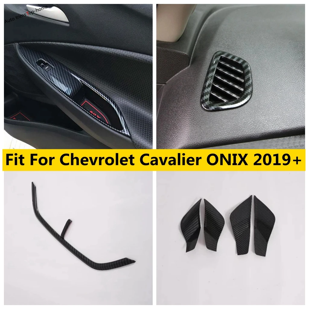 

Dashboard Air Outlet AC Vent Decor Frame Window Lift Button Door Handle Bowl Cover Trim For Chevrolet Cavalier ONIX 2019 - 2024