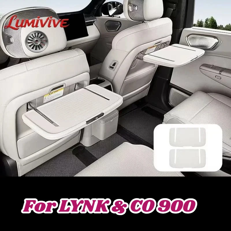 For LYNK & CO 900 Rear Seat Back Foldable Table Silicone Protective Pad Anti-Slip Cover Mat Interior Styling Car Accessories