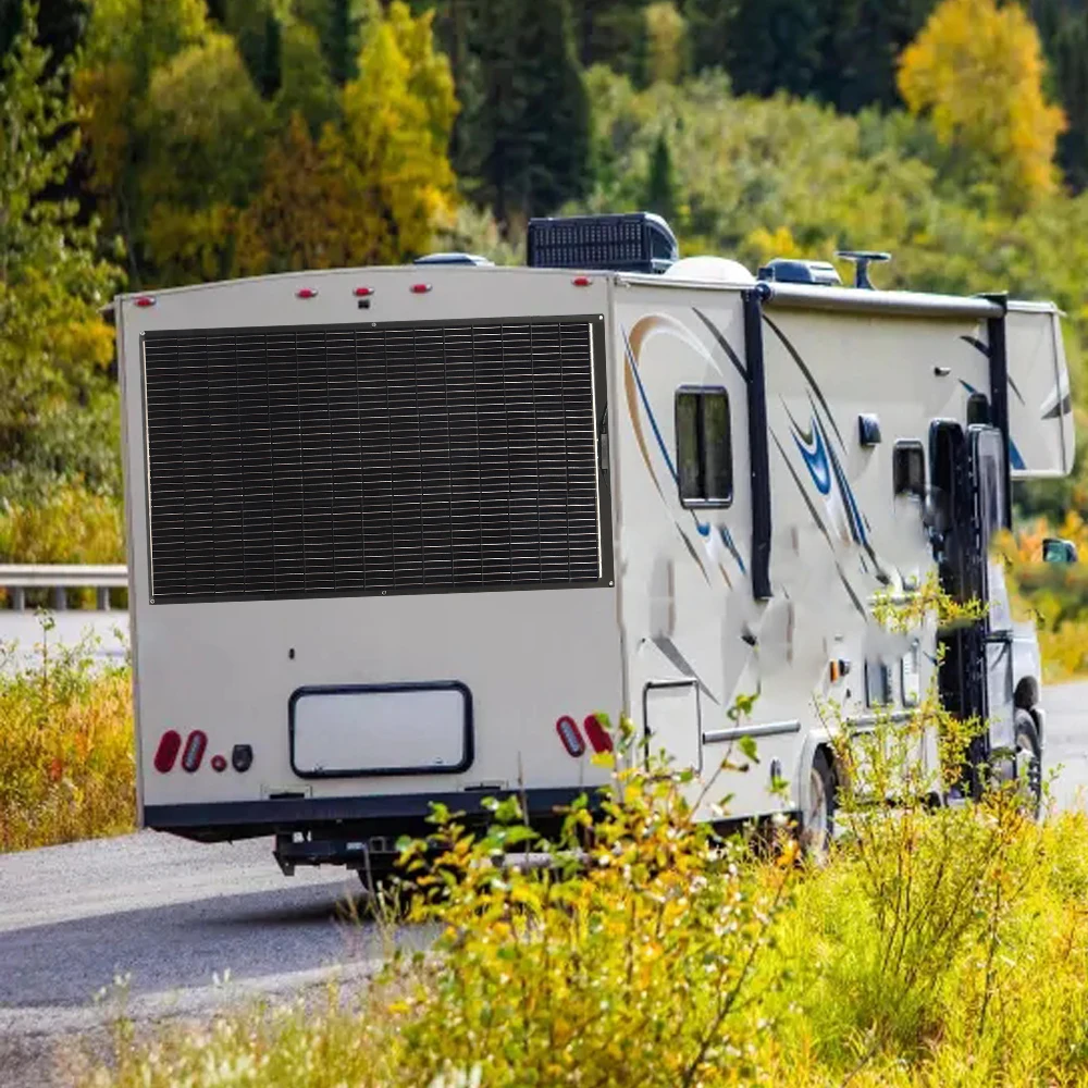 300 واط 200 واط 100 واط ETFE PET لوحة طاقة شمسية مرنة عالية الكفاءة 23% نظام الألواح الكهروضوئية للمنزل تخييم RV قارب مستودع الاتحاد الأوروبي