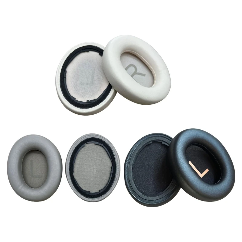 Replacement Ear Pads for H3S, PU Leather Foam Ear Cushions Clip on Mount for Over-Ear Headsets Refreshes Use F19E