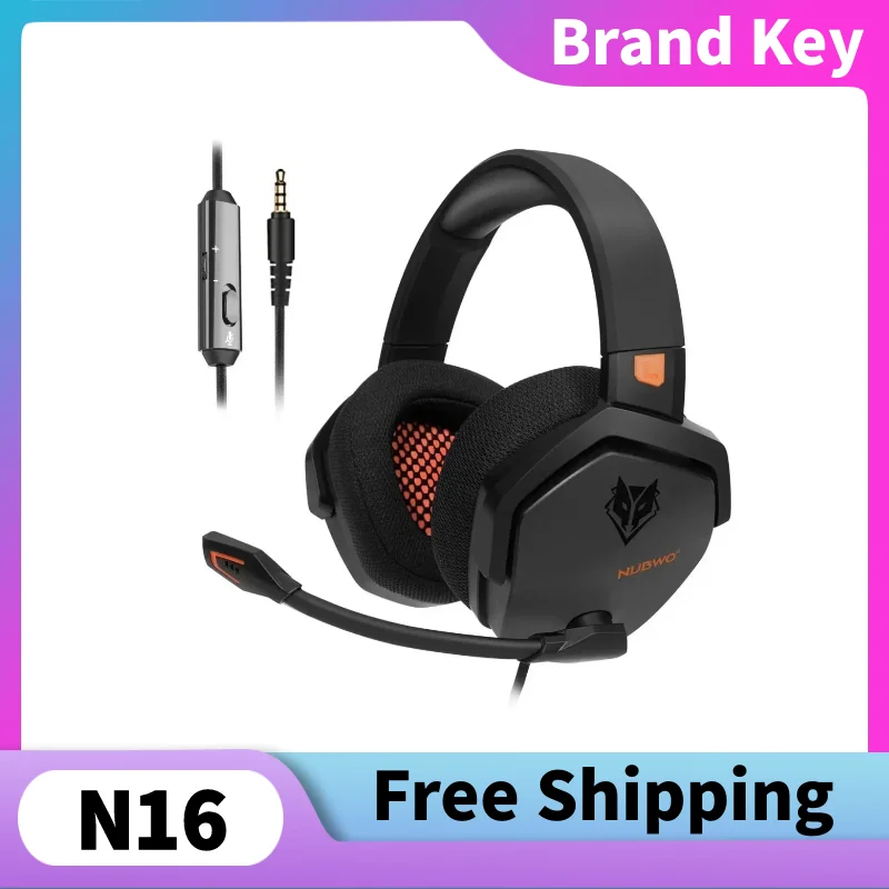 

NUBWO N16 Wired Gaming Headset Noise-cancelling Microphone,3.5-plug StereoSuitable PS5 PS4 Xbox One SwitchPC Gaming Headset