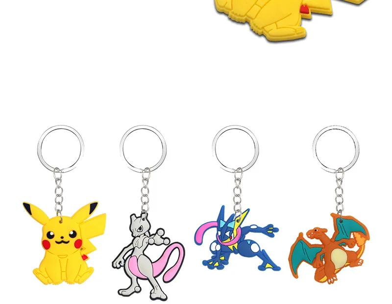 Pokemon น่ารัก Pikachu พวงกุญแจกระเป๋าเป้สะพายหลัง Charms เครื่องประดับอะนิเมะ Kawaii Elf อุปกรณ์เสริมคอสเพลย์ของเล่นเด็กของขวัญ