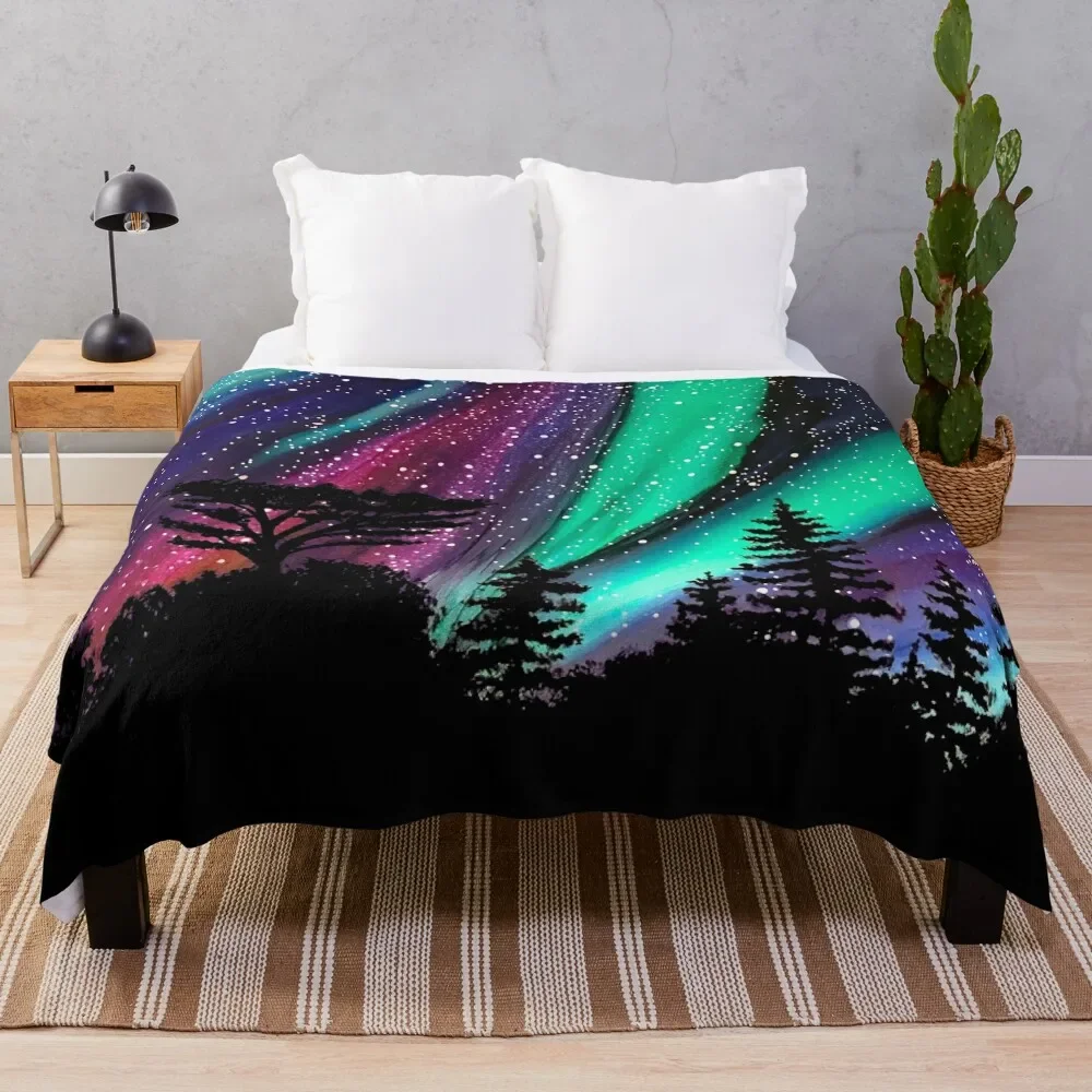 

Alaskan Aurora Aurora Borealis Northern Lights Throw Blanket Stuffeds Kid'S Bed Fashionable Softest Blankets