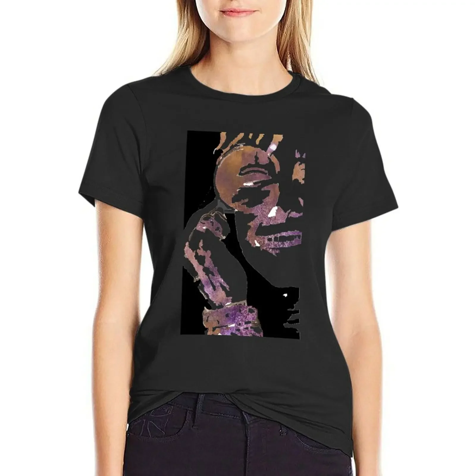 

Janis Joplin T-Shirt korean fashion summer tops animal prinfor white t-shirts for Women