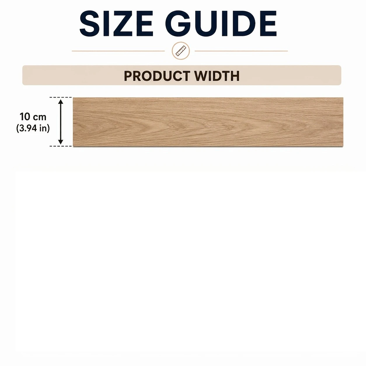 1Roll Self-adhesive Wood Grain Skirting, Vinyl Wallpaper, Suitable for Wall Corner Line, Waistline and Door Frame Renovation.
