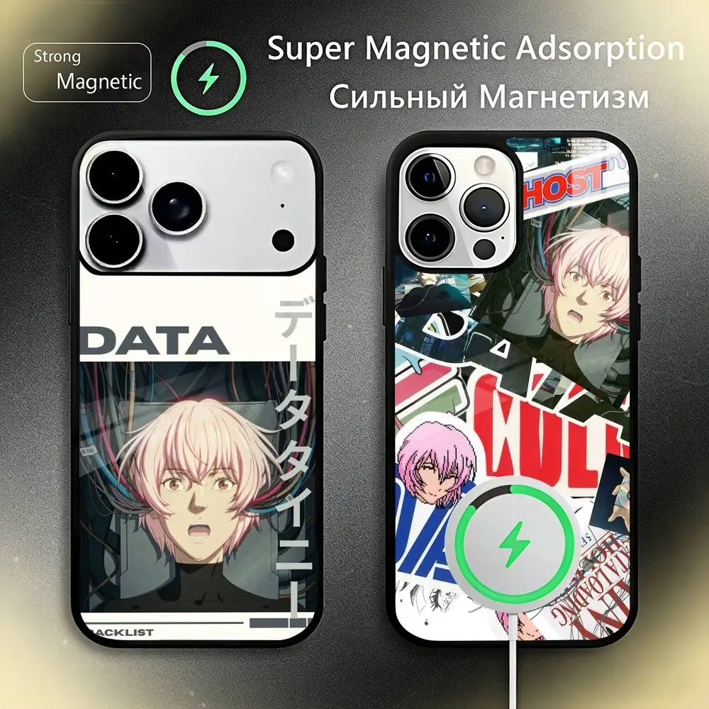 

T-Tainy DATA Singer Phone Case For IPhone17 16 15 14 13 12 11 Plus Pro Max Plus Wireless Charger Cover Funda