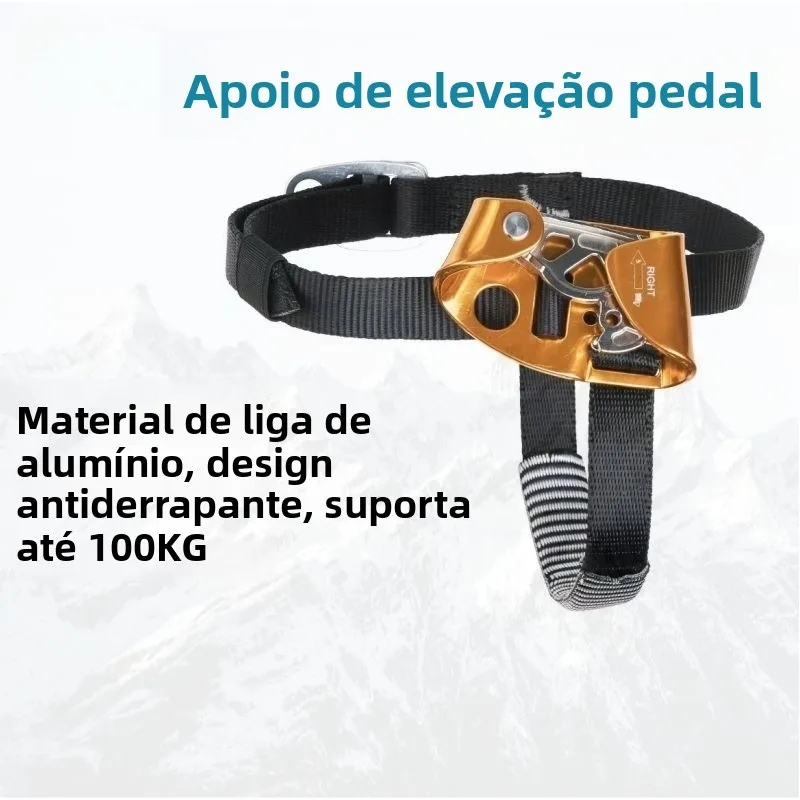 outdoor-climbing-mountaineering-equipment-foot-operated-ascender-rock-climbing-gripper-footrest-type-ascender-protector