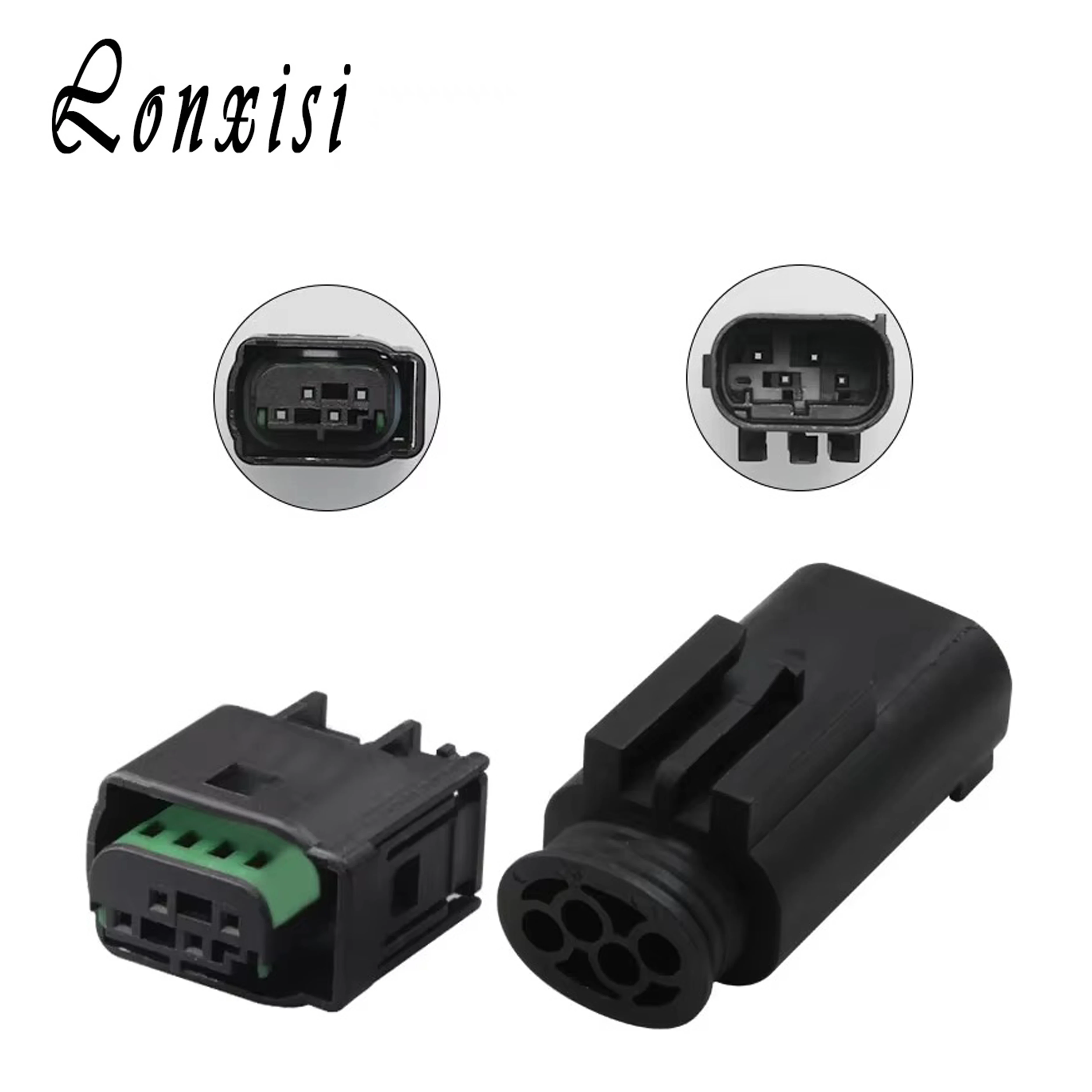 

1/5/10/20/50 Sets 4 Pin Tyco Amp Male Female Car Restrictor Sensor Auto Sealed Connectors Sets For VW Audi 1-967640-1 8E0971934