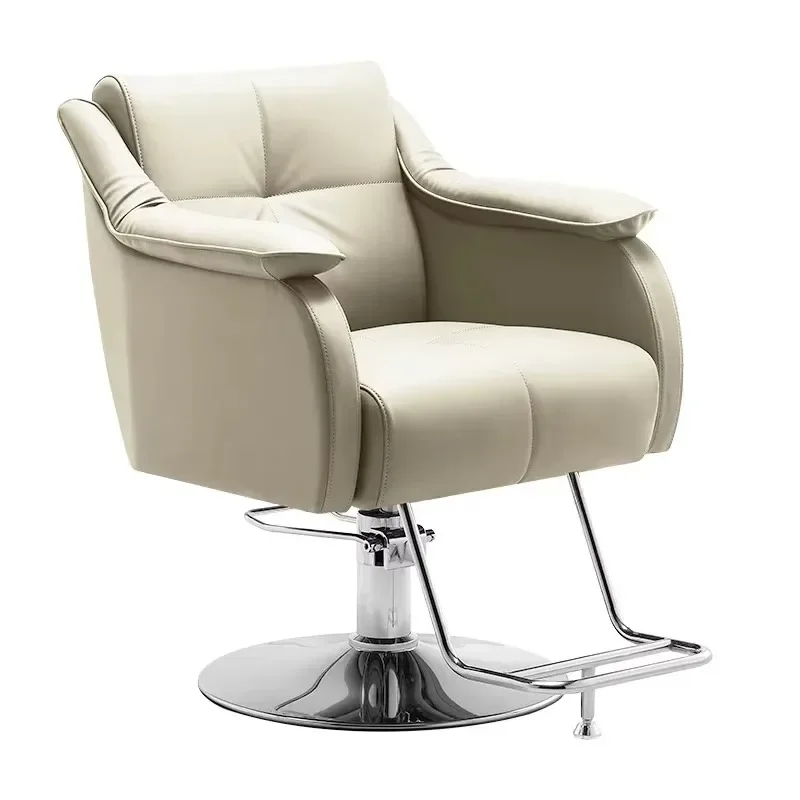 

Personalized Man Barber Chair Beauty Aesthetic Minimalist Armrest Chair Square Mat Comfortable Cadeira De Barbeiro Furniture