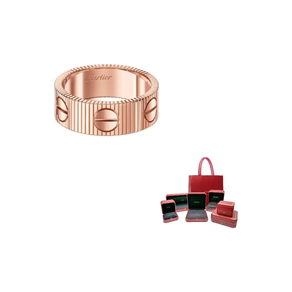 CARTIER LOVE Rings Unisex Rose Gold B4247600