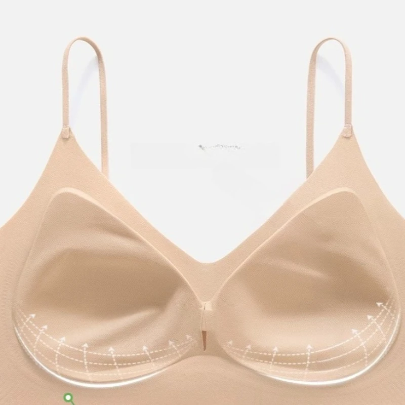 Женские бюстгальтеры из ледяного шелка больших размеров, бесшовный жилет с красивой спиной, топы, сексуальный бюстгальтер без косточек со сборками, дышащее беспроводное нижнее белье
